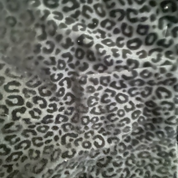 New Ann Taylor Skinny Pants Flocked Velvet Animal Print SZ Medium Leggings - Picture 9 of 15